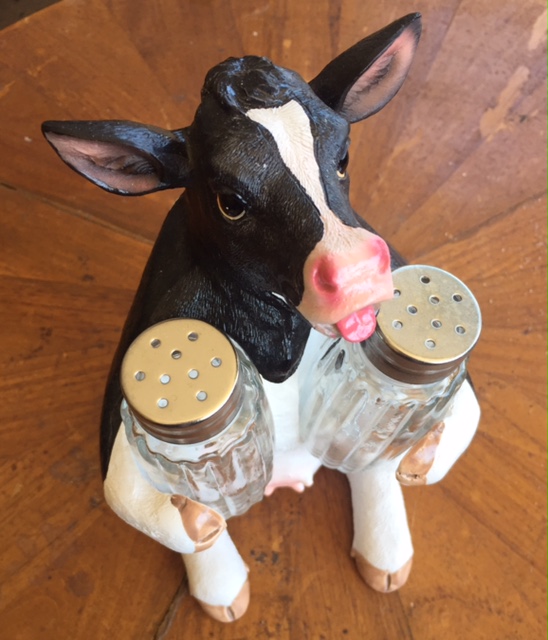 Cow Salt & Pepper Holder